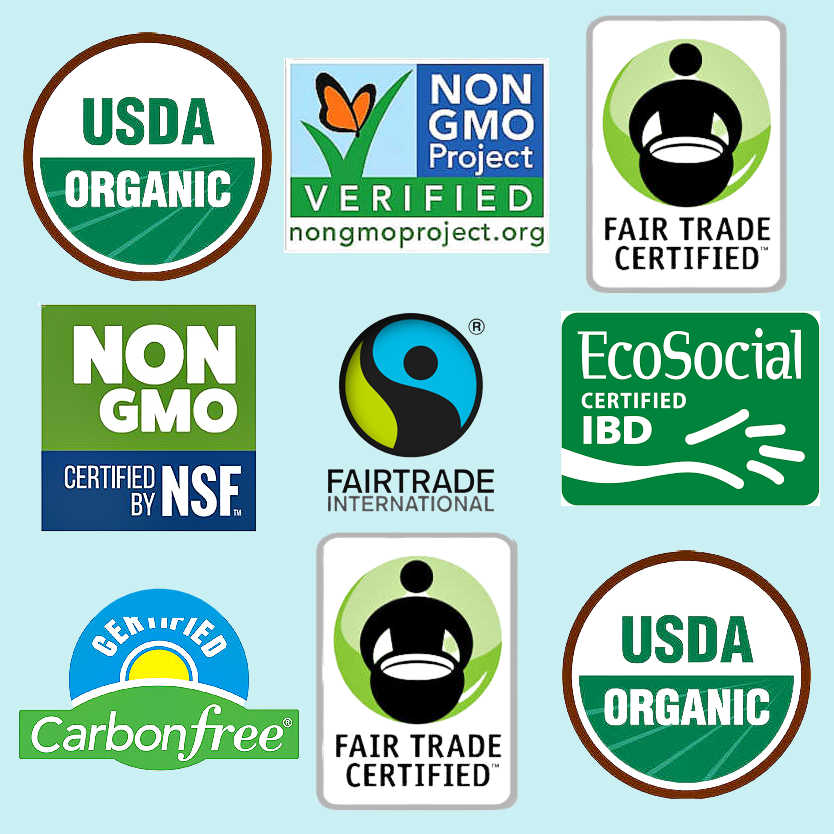 Organic, Fair trade, non-GMO sugar alternatives